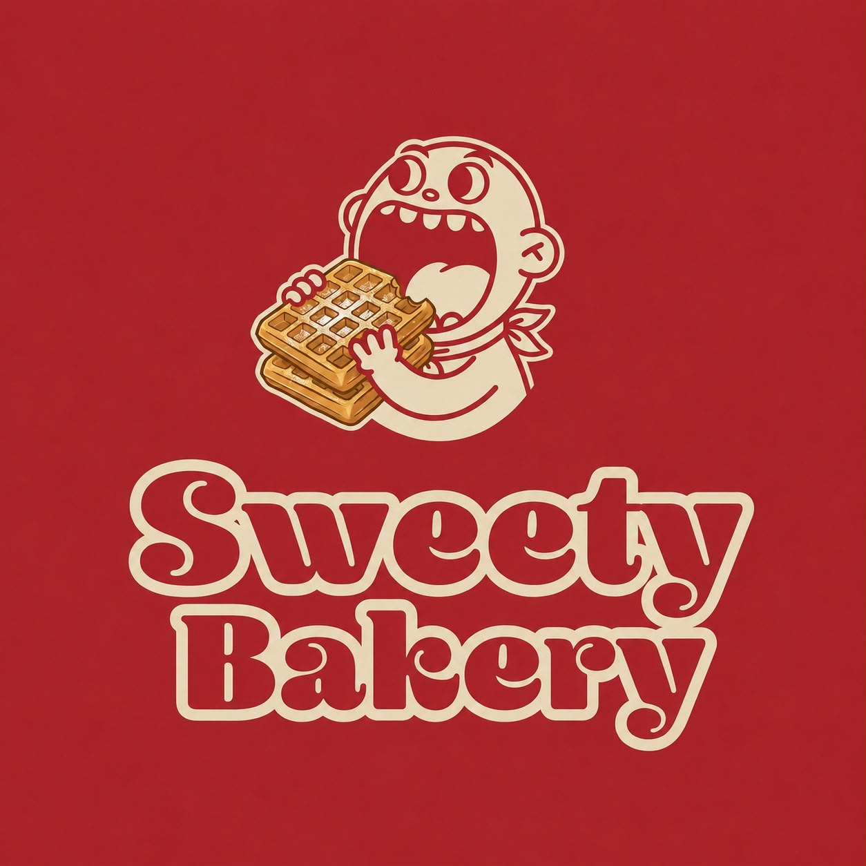 Sweety Bakery maskot logosu