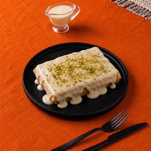 Sütlü Beyaz Çikolatalı Waffle